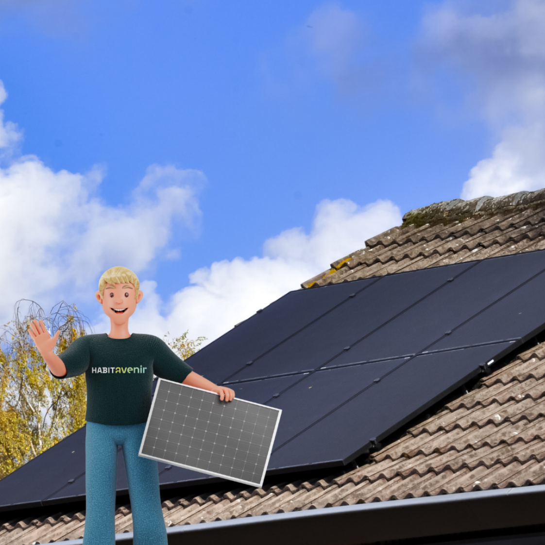panneaux photovoltaïques habit
