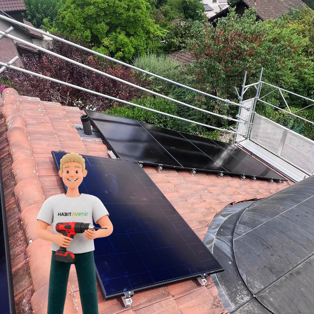 Installation solaire à Mont-sur-Rolle