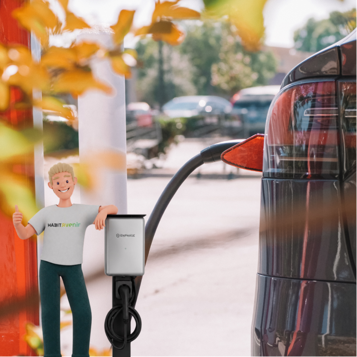 Installation borne de recharge