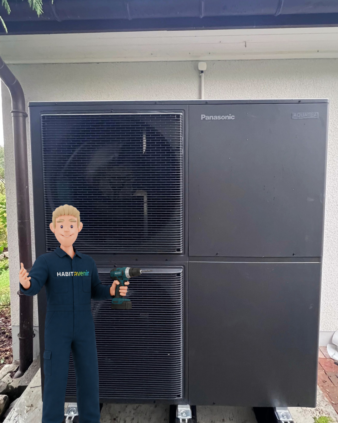 Photovoltaïque, batteries et pompe à chaleur à Lonay